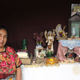 Rosa Chex at her at-home altar used for healing ceremonies.